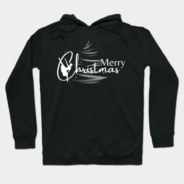 Merry Christmas dancer design Hoodie by Dancespread